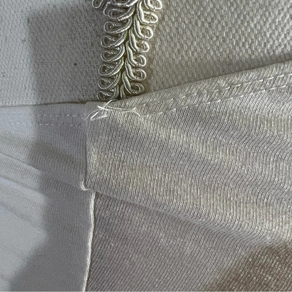 ASOS Design White Crop Top Size 4 Keyhole Neck Sleeveless Stretch Summer Casual - Picture 6 of 7